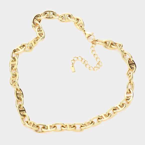 18KGP Premium Stainless Steel Chain Necklace - Picture 2 of 3